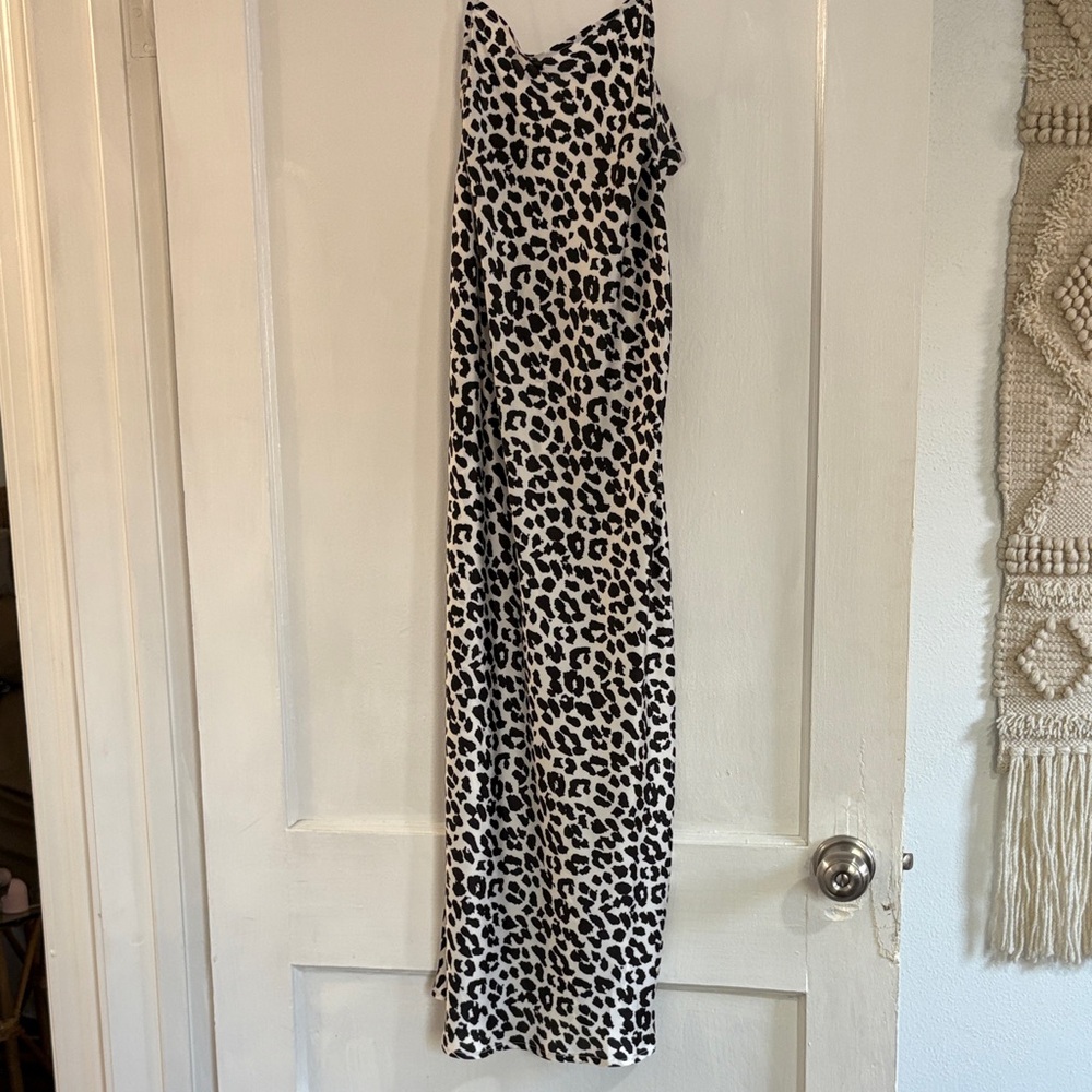 Leopard Print Midi Dress